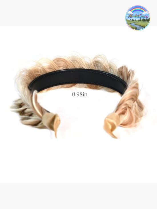 Adjustable Wide Braided Headband - Handmade Fabric Hair Accessory main image 5